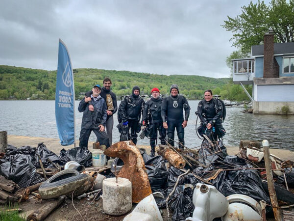 Bravo à l’équipe des plongeurs de l’Aquarium de Québec et de Bleu Massawippi 