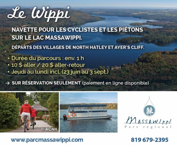 Souvenir : Le Wippi, un ponton traversant le lac Massawippi pour les cyclistes et les piétons